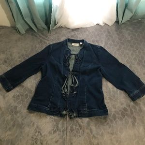 Chico's Blue Denim Jean Jacket